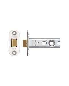 Zoo Hardware ZTLKA76RSS Tubular Latch (Knobs) - Architectural 45* Travel - Radius 76mm C/W SSS forend Satin Stainless