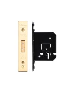 Zoo Hardware ZUKD364PVD 3 Lever Dead Lock - 64mm C/W PVD Forend and Strike Pvd