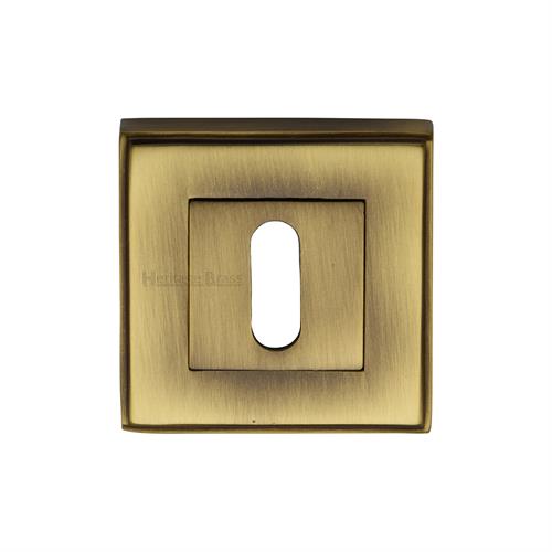 Heritage Brass DEC7000-AT Key Escutcheon Square Antique finish