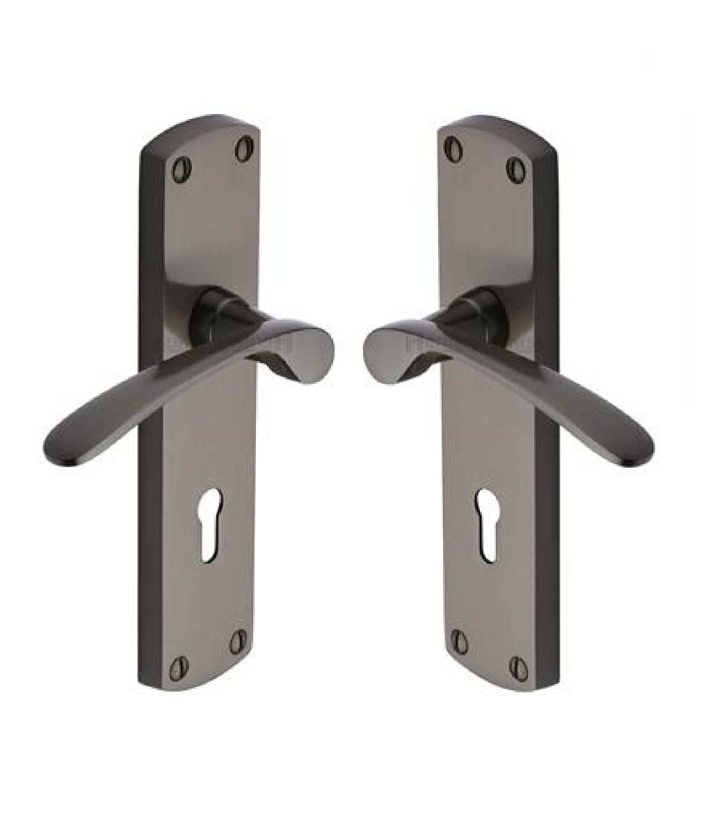 Heritage Brass DIP7800-MB Door Handle Lever Lock Diplomat Design Matt Bronze finish