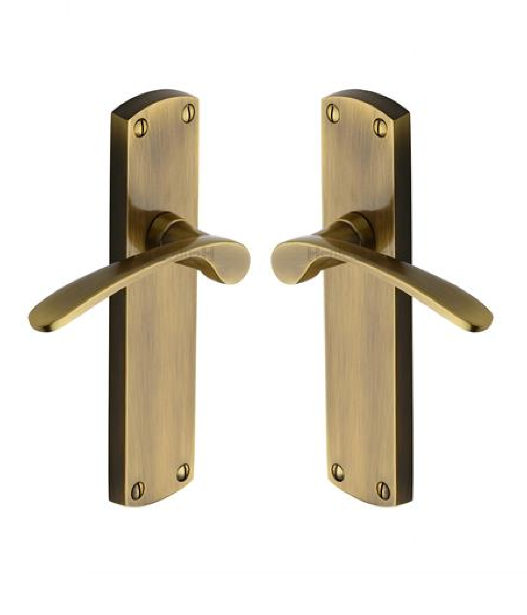 Heritage Brass DIP7810-AT Door Handle Lever Latch Diplomat Design Antique Brass finish
