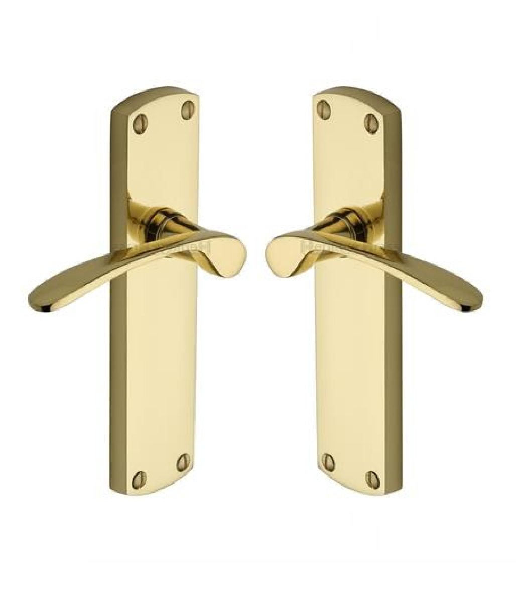 Heritage Brass DIP7810-PB Door Handle Lever Latch Diplomat Design Polished Brass finish