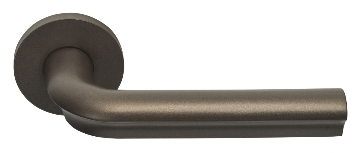 FORMANI ECLIPSE DR100-G solid sprung door handle on rose bronze