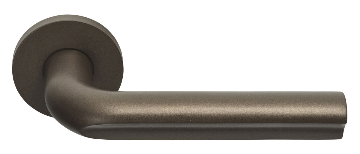 FORMANI ECLIPSE DR101-G solid sprung door handle on rose bronze