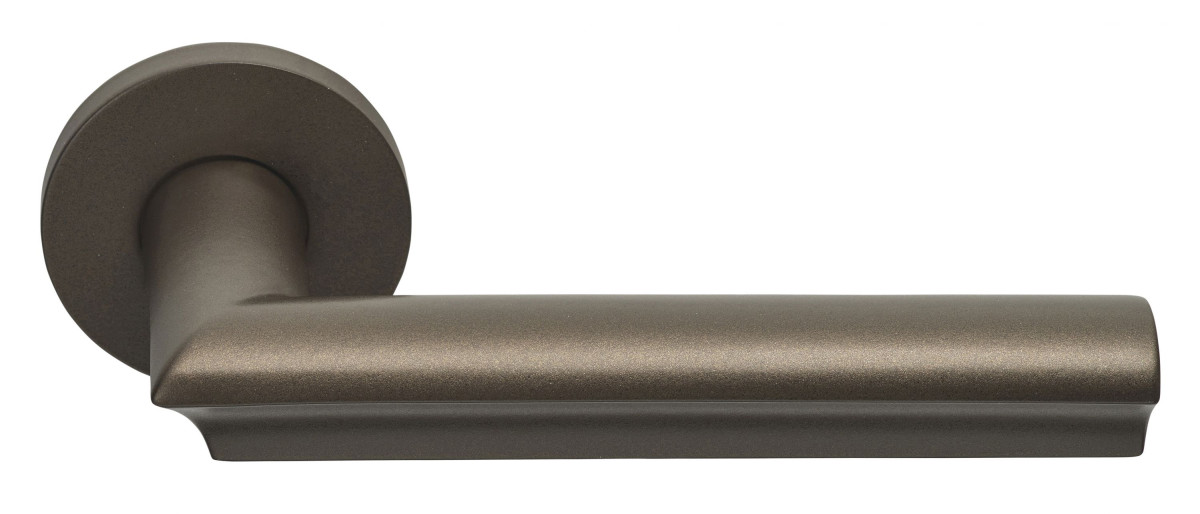 FORMANI ECLIPSE DR102-G solid sprung door handle on rose bronze