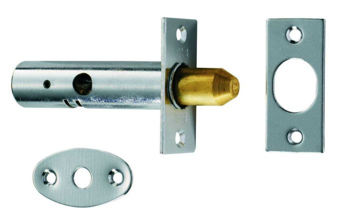Carlisle Brass DSB8225PC Door Security Bolt 2.25 Polished Chrome