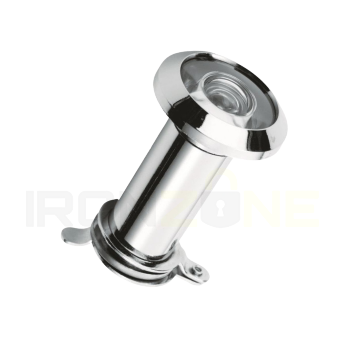 IRONZONE Door Viewer 180 Degrees Wide Angle Security 34-55mm - Polished Chrome