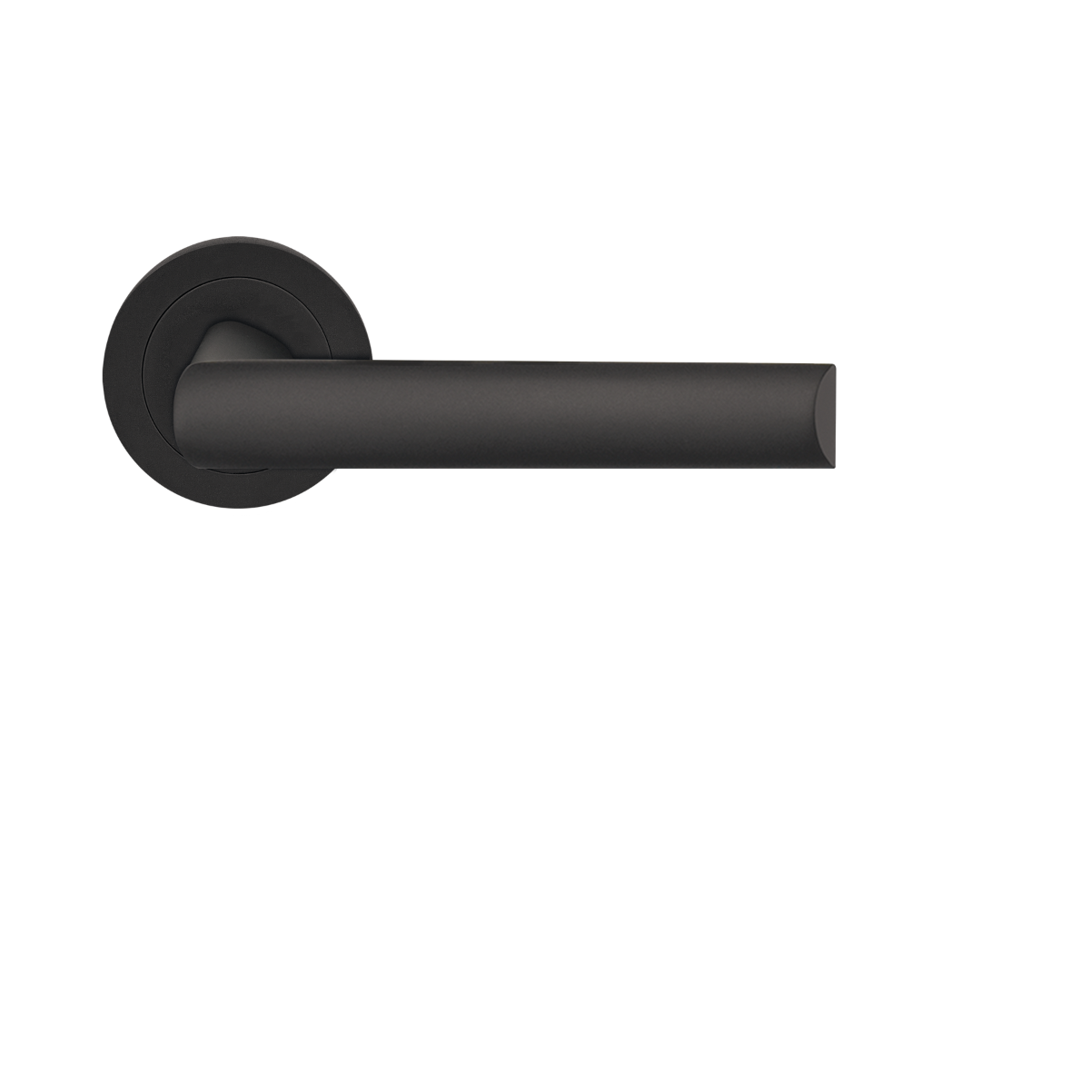Karcher Design ER55 Paris Door Handle on Round rose in cosmos black,