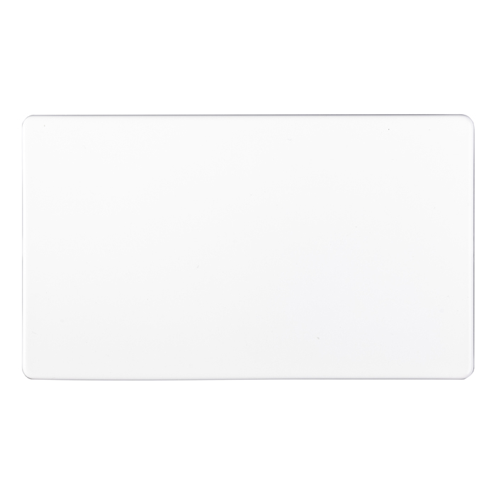 Eurolite Ecw2B Double Blank Flat Concealed White Plate