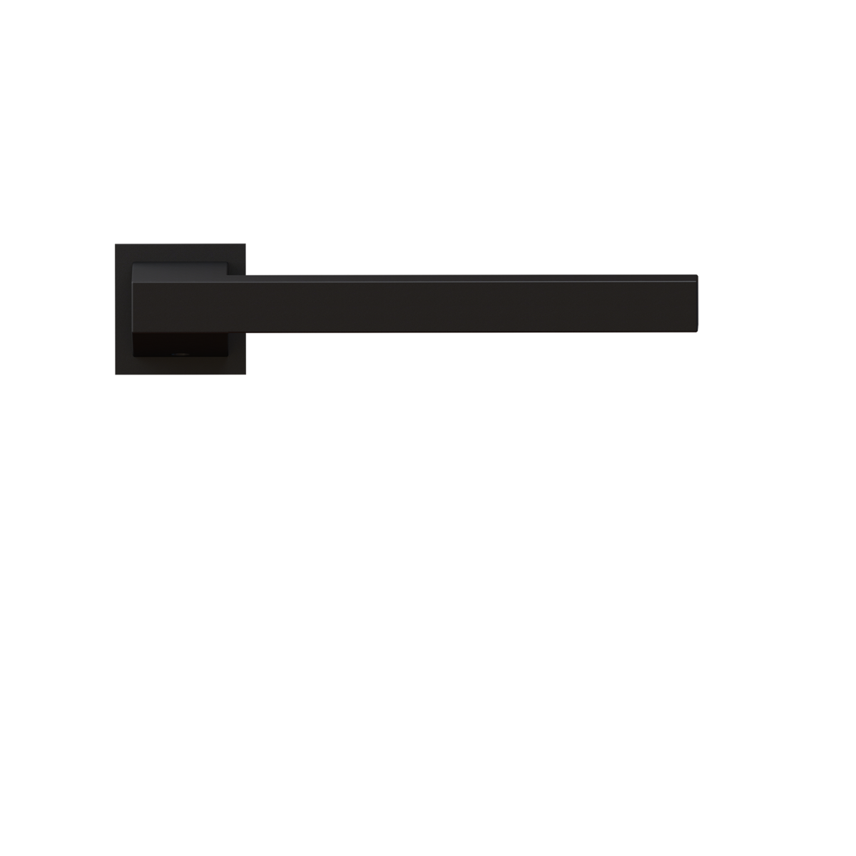 Karcher Design ER58QM Boston Door Handle on Square shaped mini rose in cosmos black,