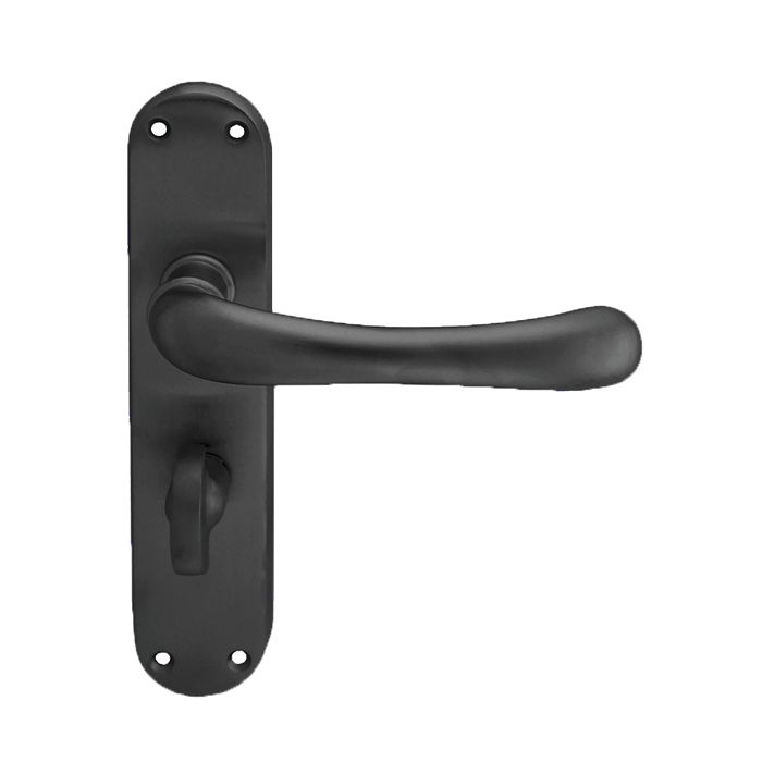 Manital EL13MB Ibra Lever On Backplate - Bathroom 57Mm C/C Nero (Matt Black) Matt Black