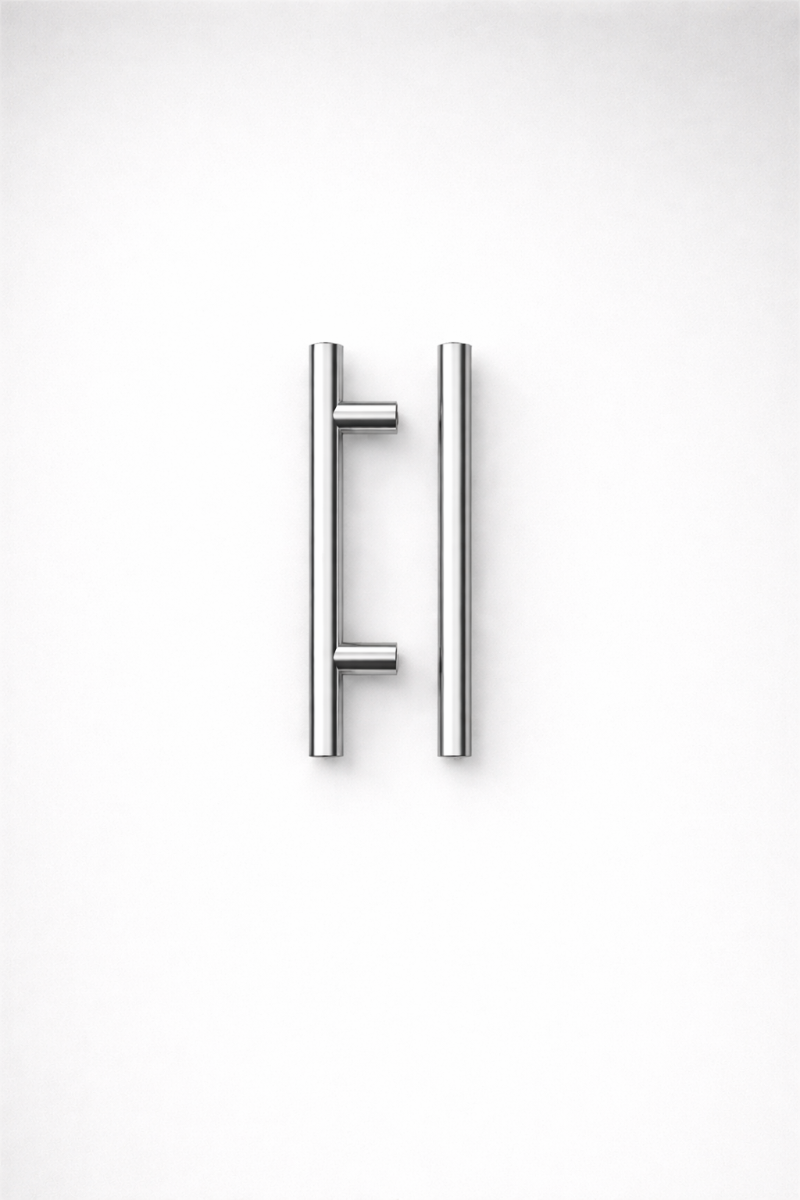 IRONZONE Elegance Cabinet Handle,96mm Center-to-Center, 156mm Overall,Polished Chrome