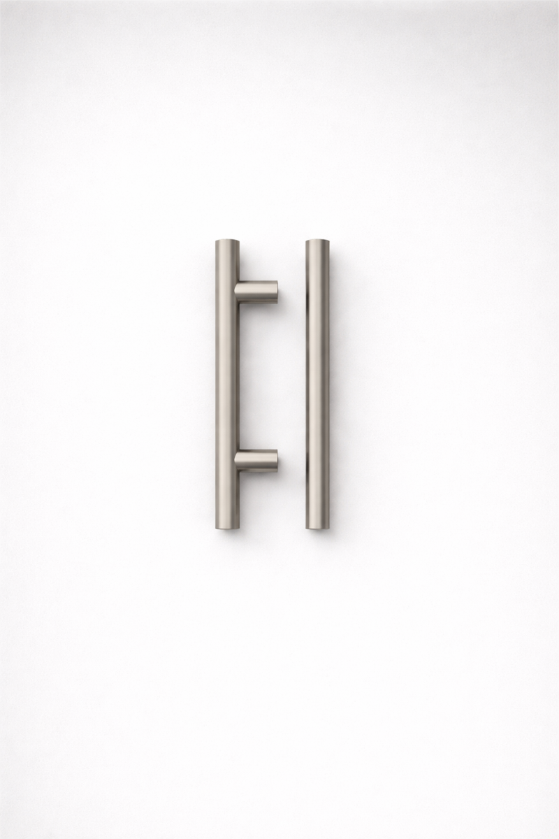 IRONZONE Elegance Cabinet Handle,128mm Center-to-Center, 188mm Overall,Satin Nickel