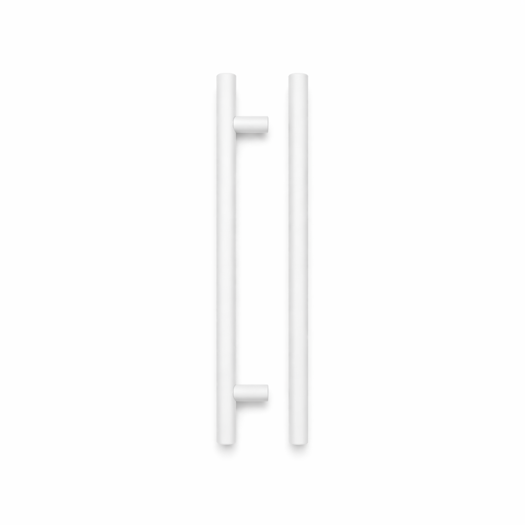 IRONZONE Elegance Cabinet Handle,160mm Center-to-Center, 220mm Overall,Matt White