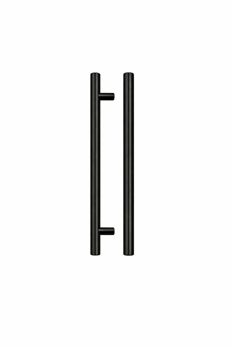 IRONZONE Elegance Cabinet Handle,192mm Center-to-Center, 252mm Overall, Matt Black