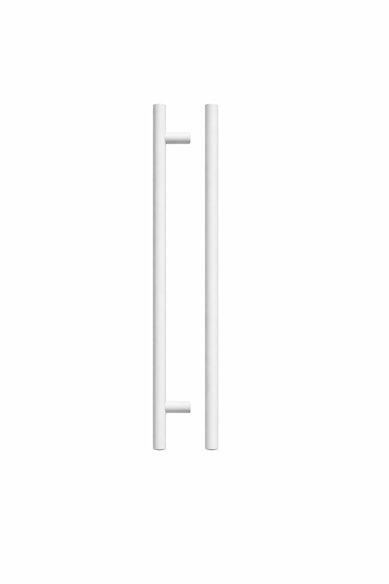 IRONZONE Elegance Cabinet Handle,256mm Center-to-Center, 316mm Overall, Matt White