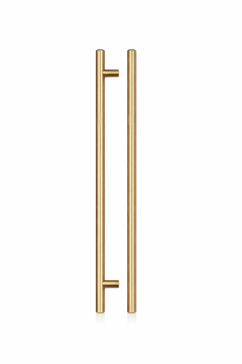 IRONZONE Elegance Cabinet Handle,288mm Center-to-Center, 348mm Overall, Satin Brass