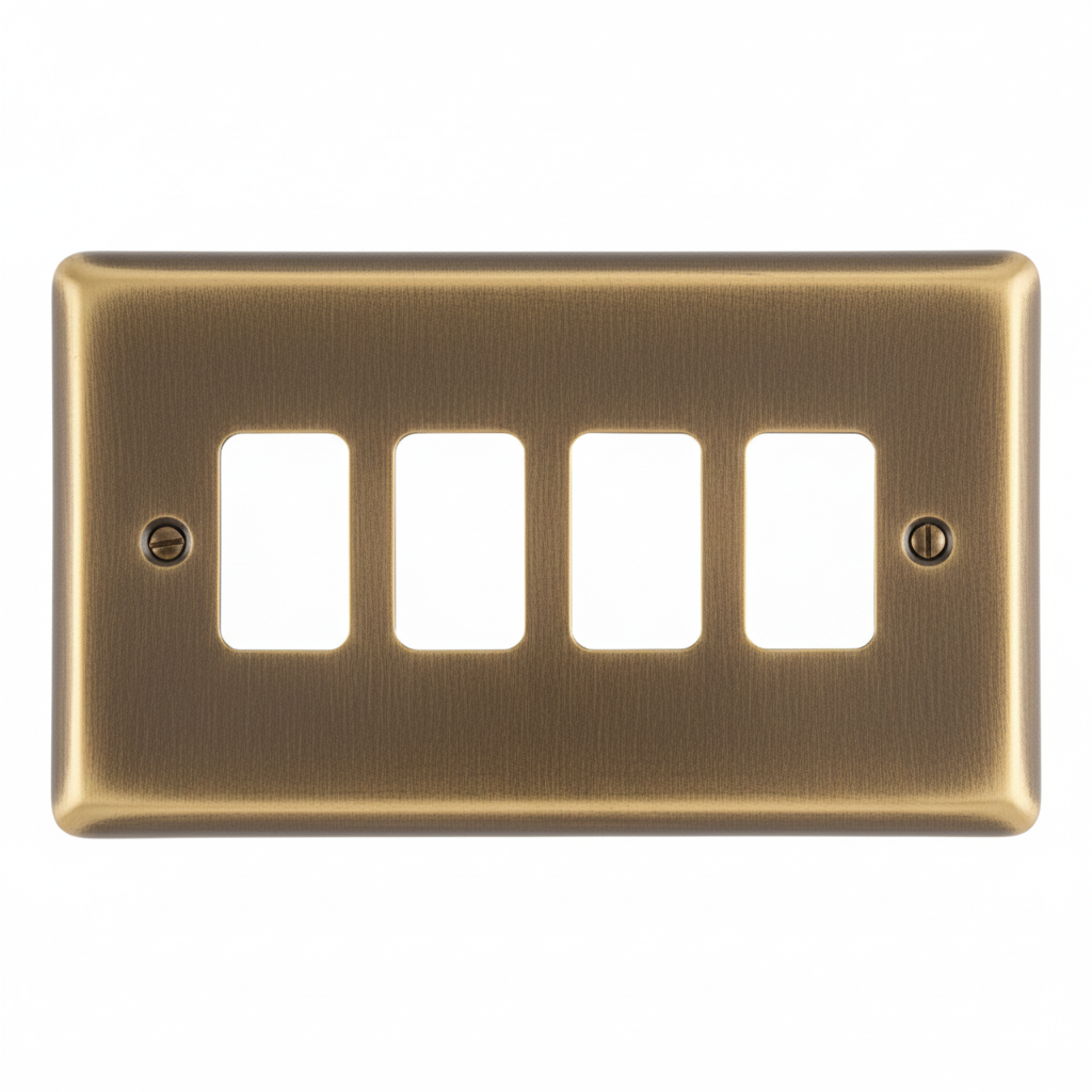 Eurolite En-G4Abb 4 Gang Grid Plate Antiqueenhance Range