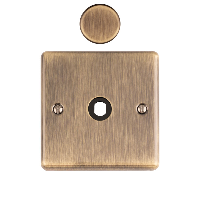 1 Gang Dimmer Switch Plate Antique Brass Enhance Range Antique Brass EN1DIMABB Eurolite EN1DIMABB