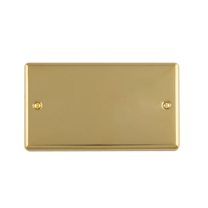 Double Blank Plate Polished Brass Enhance Range Polished Brass EN2BPBB Eurolite EN2BPBB