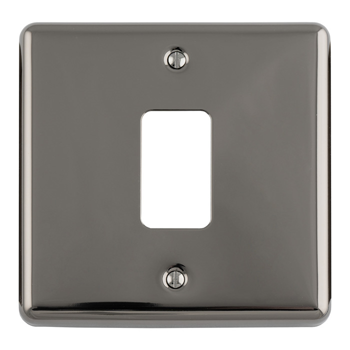 Eurolite En-G1Bn 1 Gang Grid Plate Enhance Black Nickel