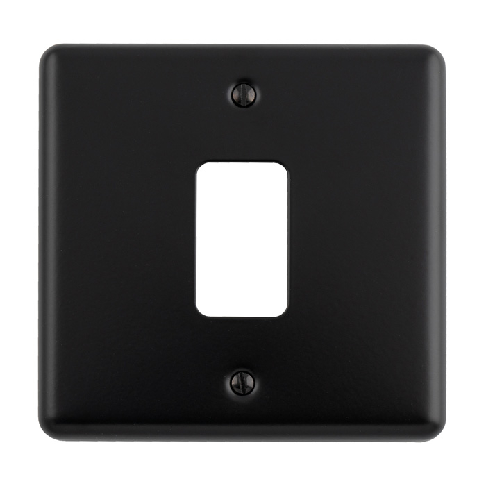 Eurolite En-G1Mbb 1 Gang Grid Plate Matt Black Enhance Range