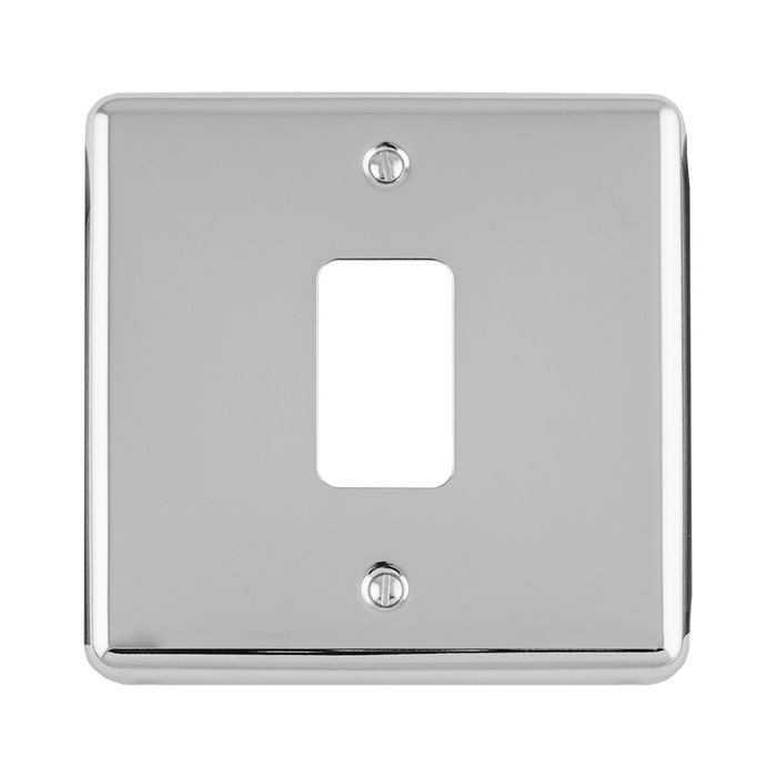 Eurolite En-G1Pc 1 Gang Grid Plate Enhance Polished Chrome