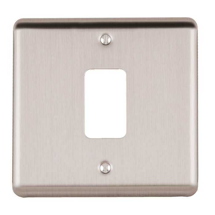 Eurolite En-G1Ss 1 Gang Grid Plate Enhance Satin