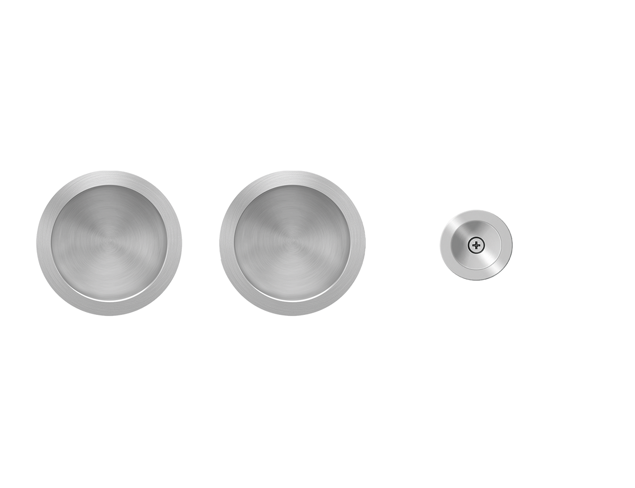 Karcher Design EPD3 0S 71 - pocket door set satin stainless steel