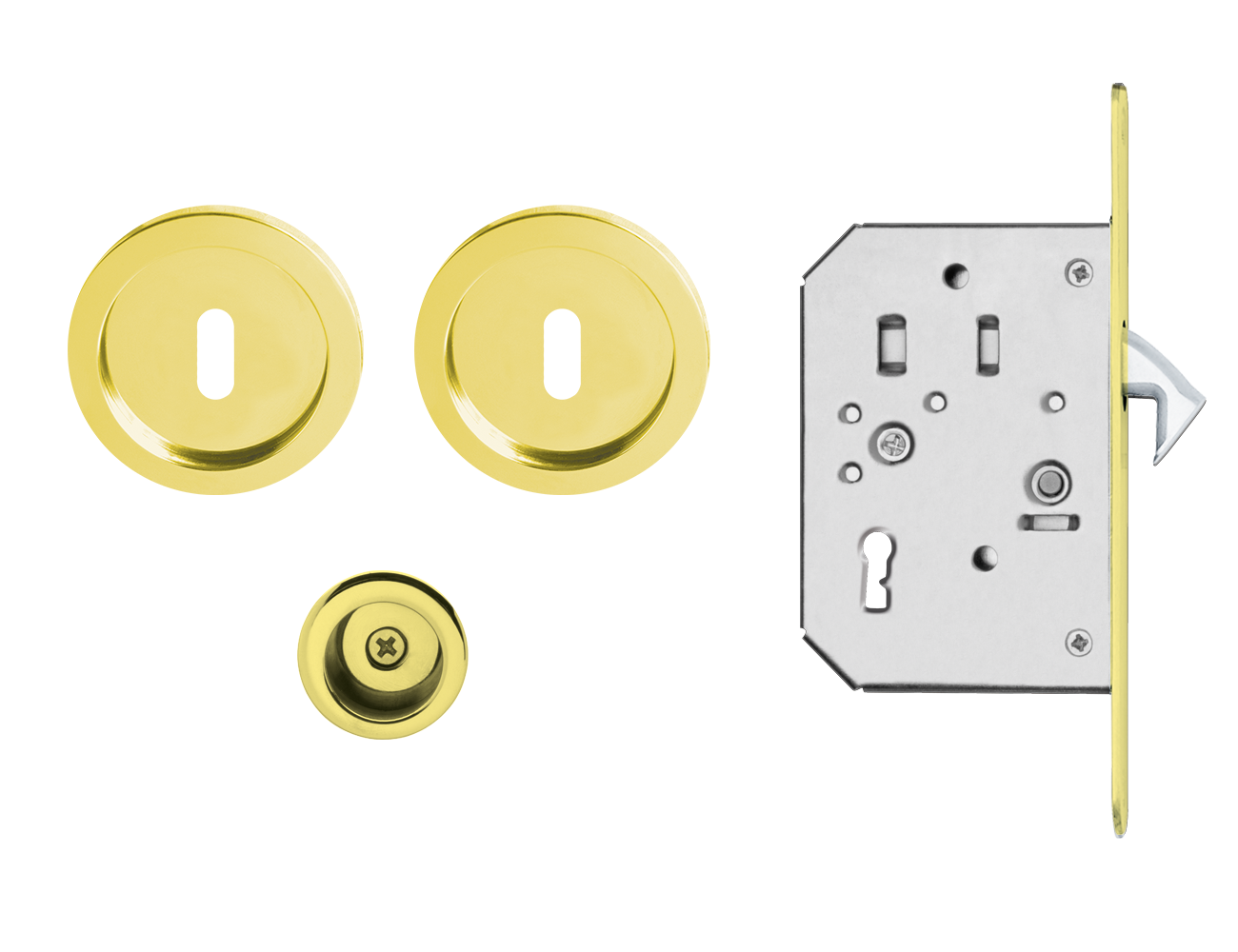 Karcher Design EPD3 BB 78 - pocket door set polished zirconium