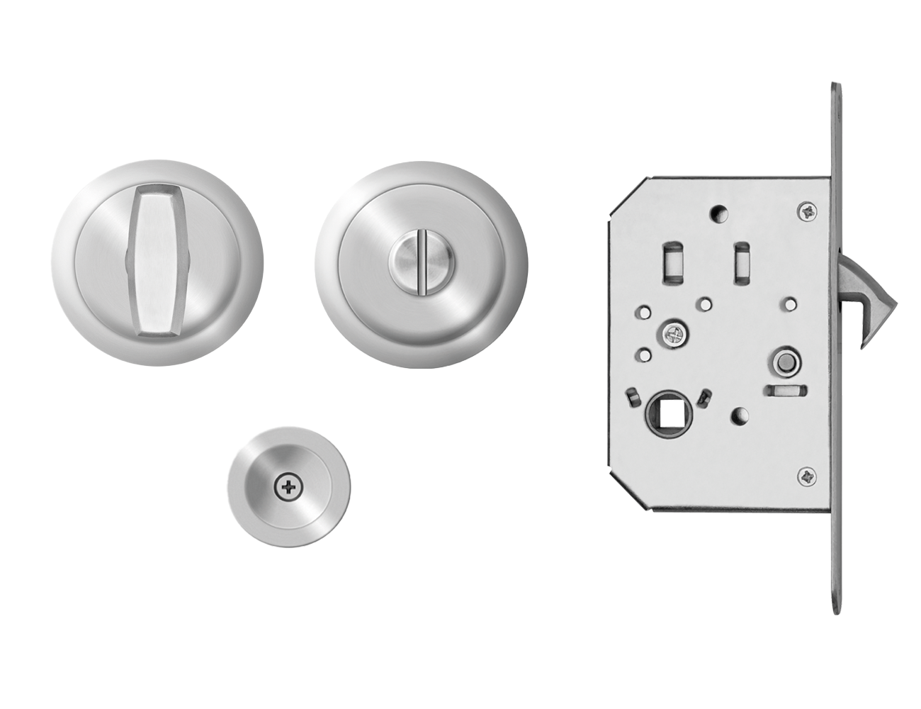 Karcher Design EPD 71 - pocket door set satin stainless steel