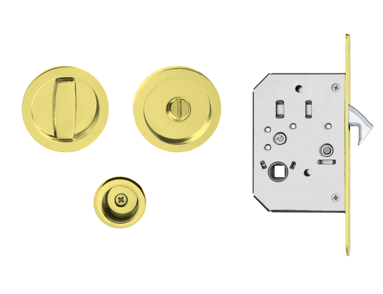 Karcher Design EPD 78 - pocket door set polished zirconium