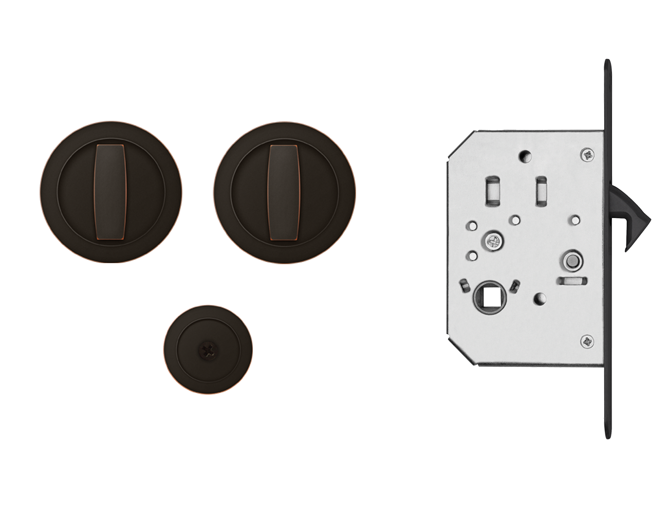 Karcher Design EPD PB 81 - pocket door set oil rubbed bronze