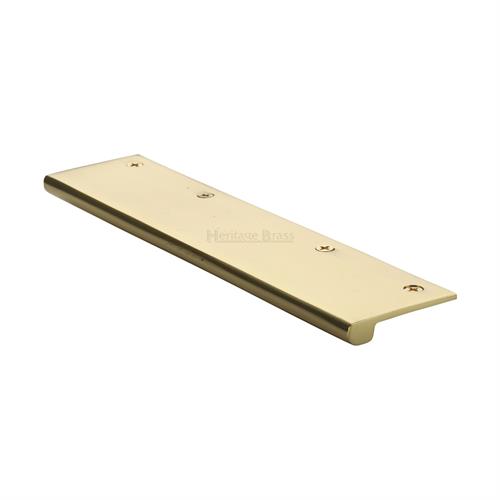 Heritage Brass EPT200-38-PB EPT Edge Pull Cabinet Handle 200mm Polished Brass finish