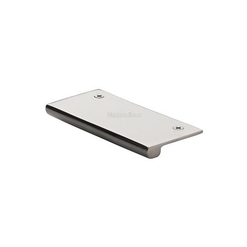Heritage Brass EPT100-38-PNF EPT Edge Pull Cabinet Handle 100mm Polished Nickel finish