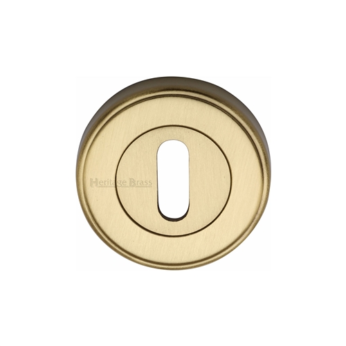 Heritage Brass ERD7000-SB Key Escutcheon Satin Brass finish