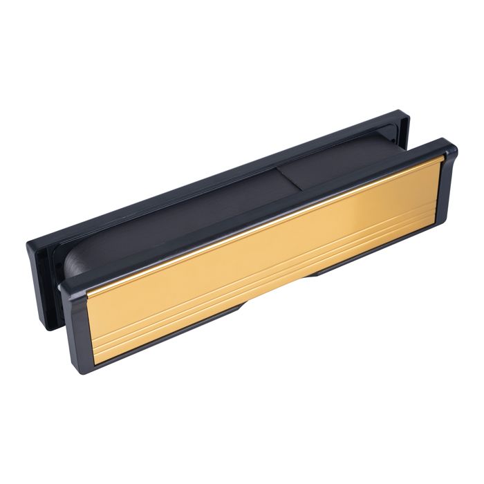 Eurospec ES302 Gold Anodised Intumescent Letterbox 10 Inch Gold