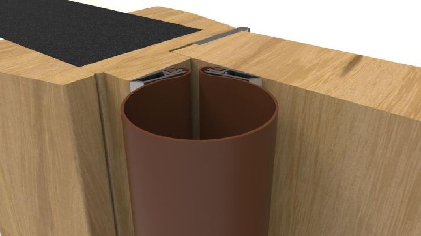 Eurospec ES807 Heavy Duty Hinge Guard (Opening Side ) Brown ( Fs806 ) Brown