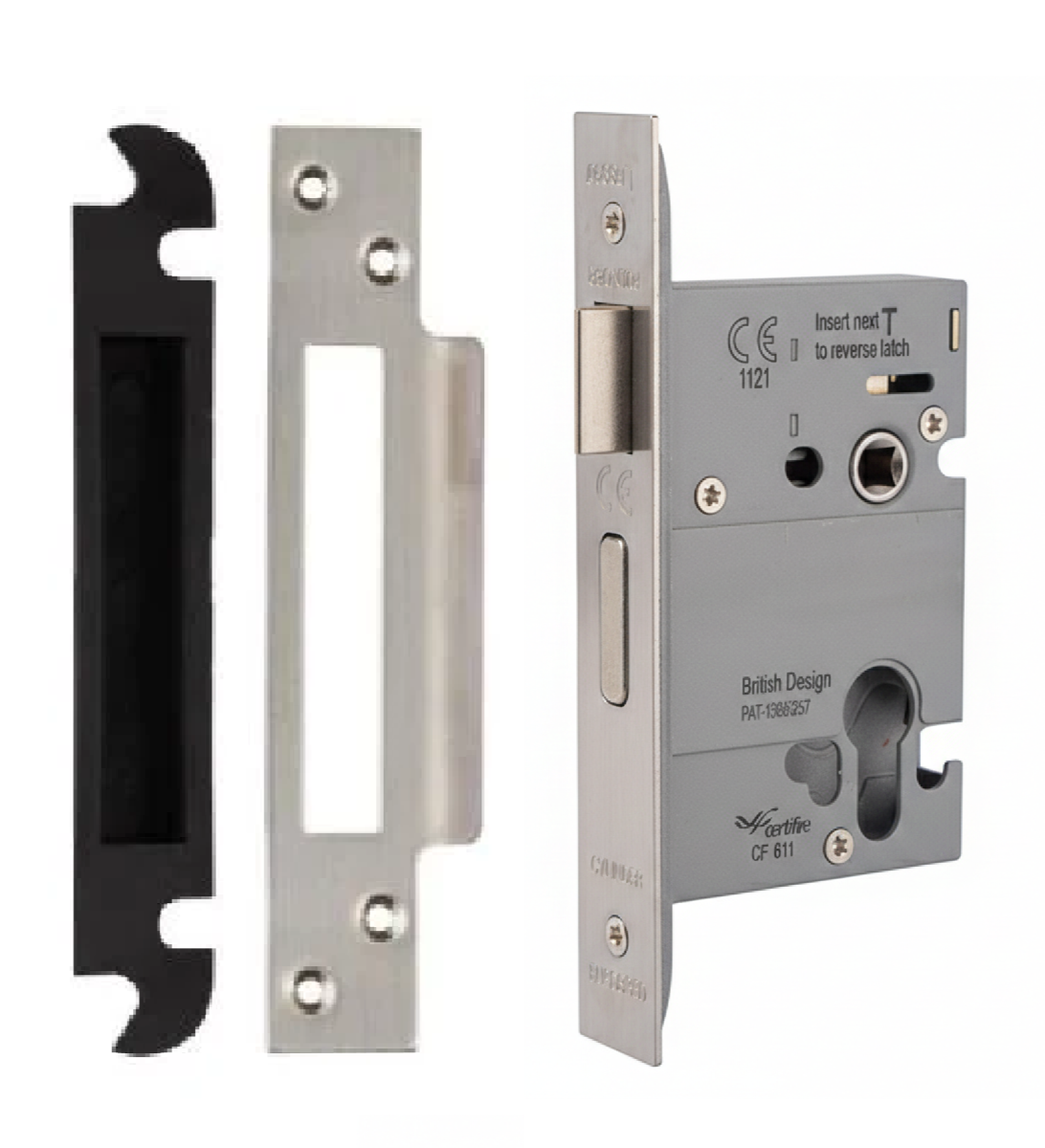 Eurospec ESBL5030SSS Euro Profile High Security Cylinder Sashlock Satin Stainless Steel
