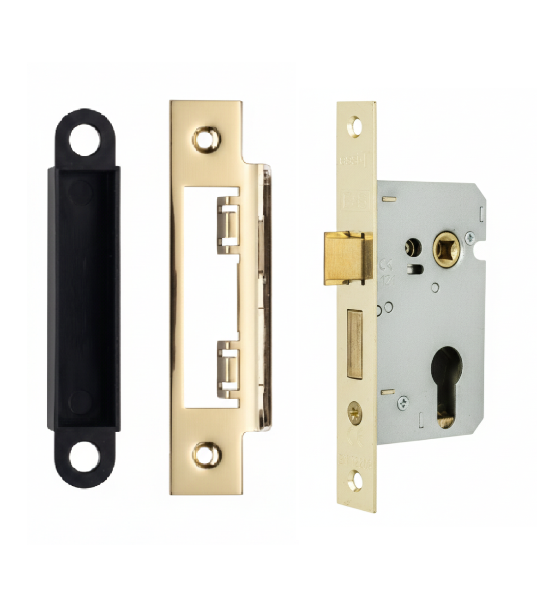 Eurospec ESE5025EB Economy Euro Cyl Sashlock 65mm Electro Brassed