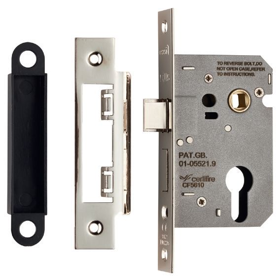 Eurospec ESE5025NP Economy Euro Cyl Sashlock 65mm Nickel Plated