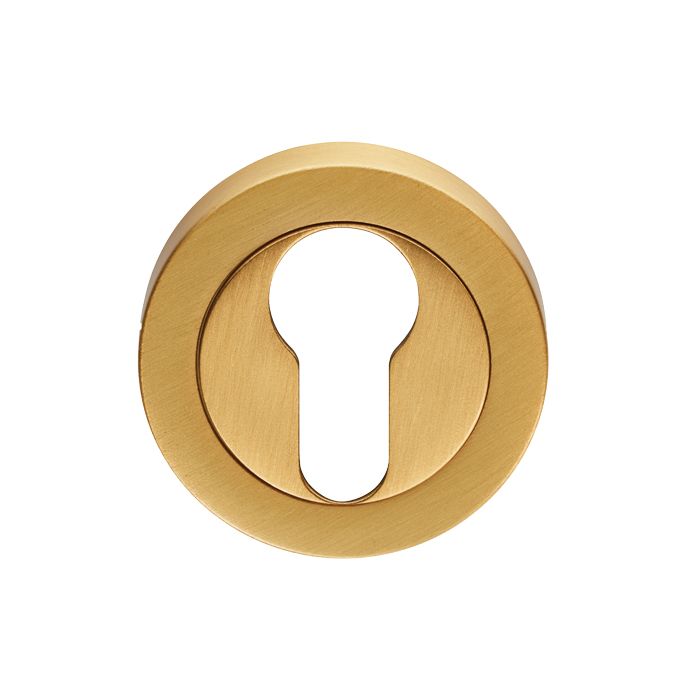 Carlisle Brass EUL001SB Escutcheon - Euro Profile On Concealed Fix Round Rose Satin Brass
