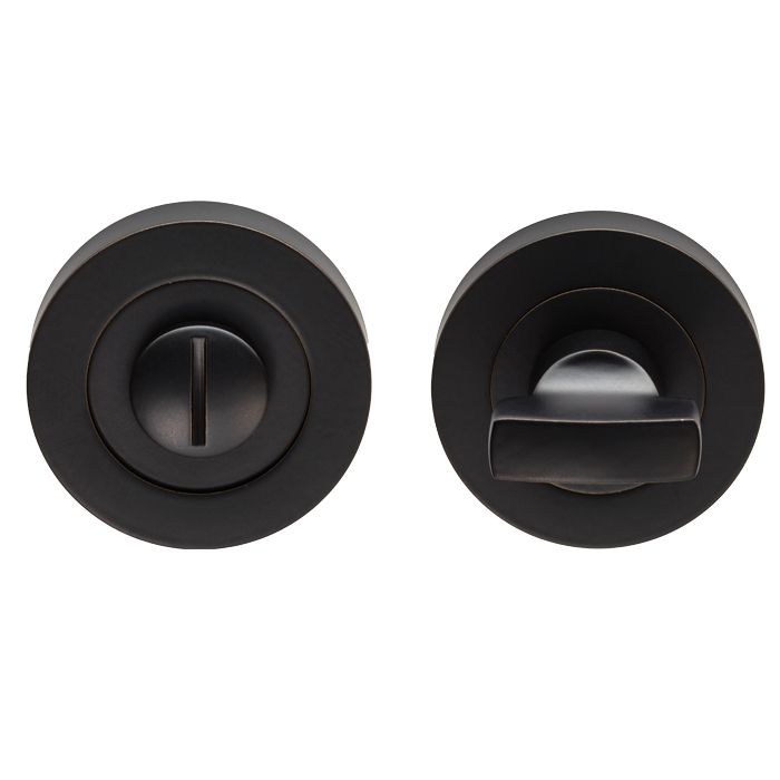 Carlisle Brass EUL004MB Turn & Release On Concealed Fix Round Rose Matt Black
