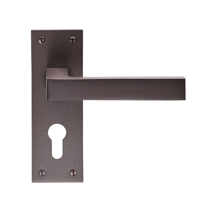 Carlisle Brass EUL011YMBRZ Sasso Lever On Backplate - Euro 47.5mm Matt Bronze