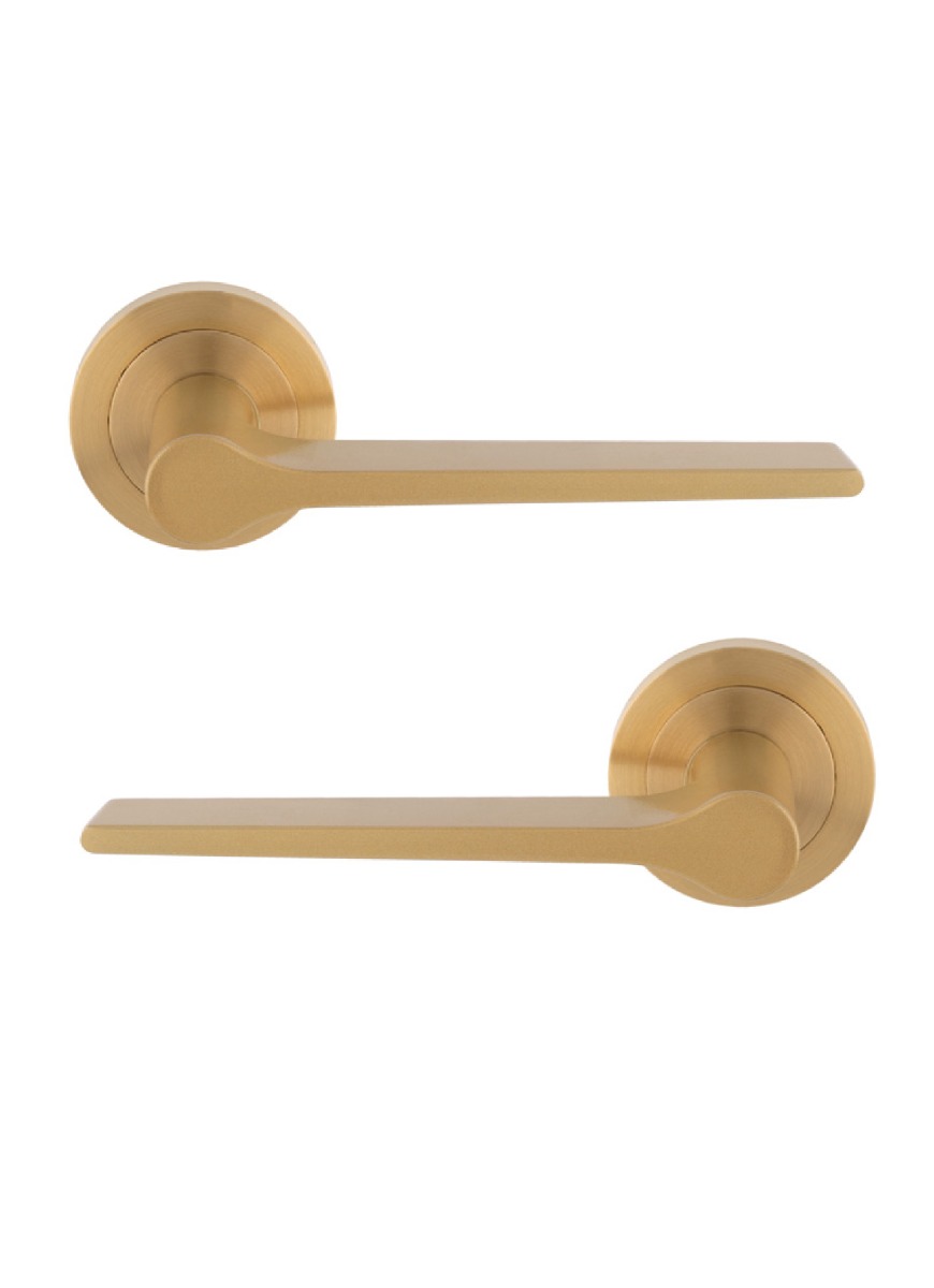 Carlisle Brass EUL020SB Velino Lever On Round Rose Satin Brass