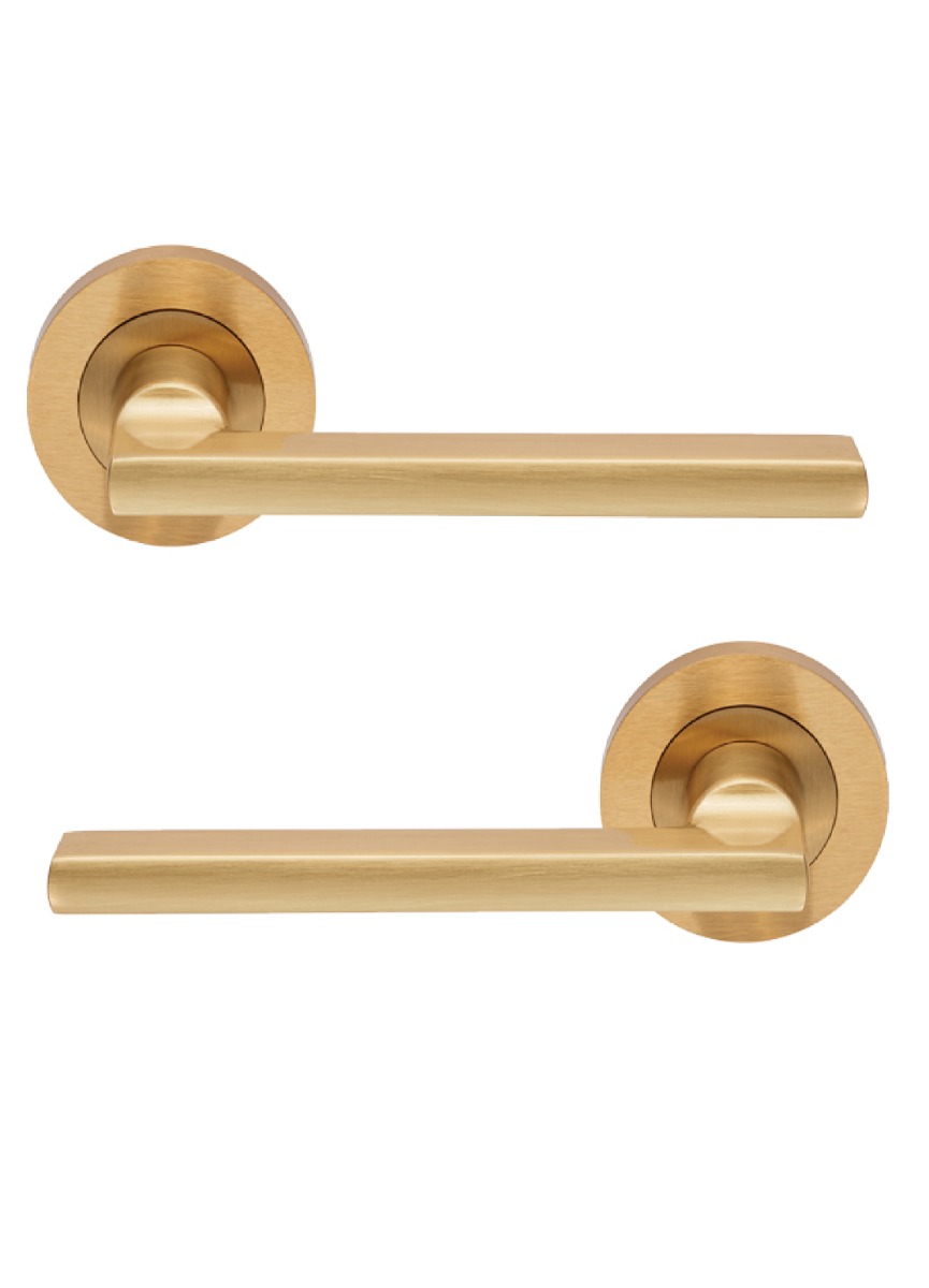 Carlisle Brass EUL030SB Trentino Lever On Rose Satin Brass