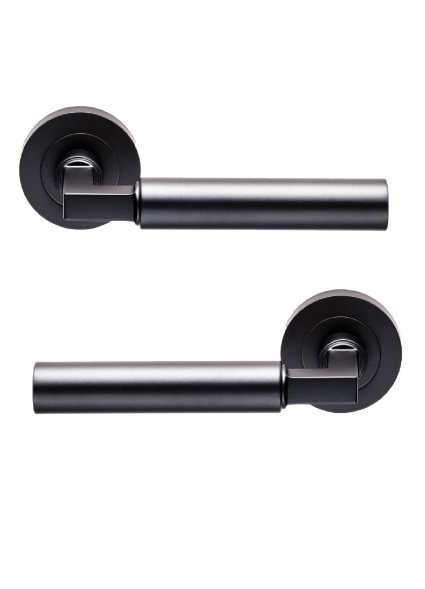Carlisle Brass EUL040MB Amiata Lever On Round Rose Matt Black