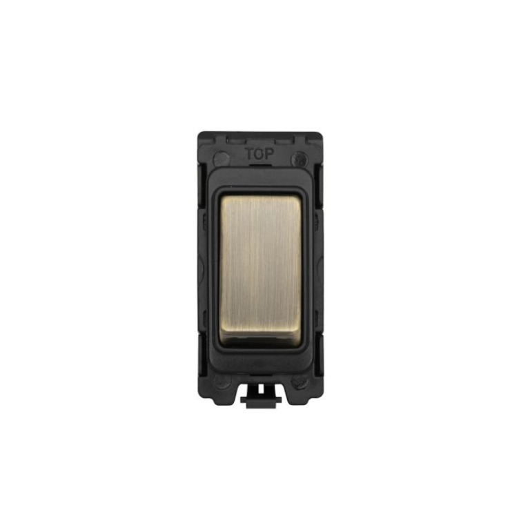 Eurolite G12C-Abb 2 Way & Off Switch Black With Antique Brass Rocker