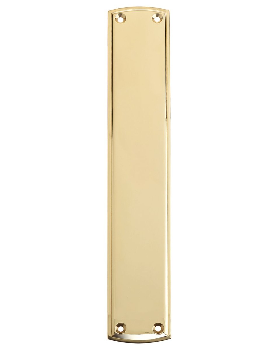 Fulton & Bray FB107 Finger Plate 64 x 382mm Polished Brass