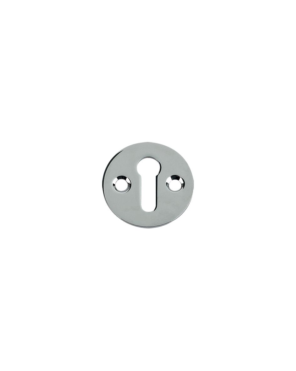 Fulton & Bray FB10CP Std. Key Profile Victorian Escutcheon 32mm dia. Polished Chrome